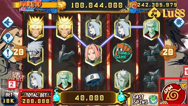 Game nổ hũ Naruto lấy cảm hứng từ bộ truyện tranh nổi tiếng cùng tên